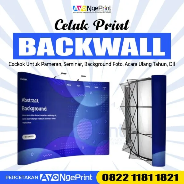 Back Wall Form Backwall Portable 3x3 | Backdrop Pameran, Seminar, Acara Event